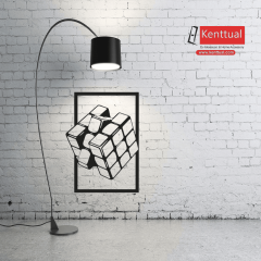 Metal Zeka Küpü Duvar Dekoru