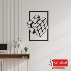 Metal Zeka Küpü Duvar Dekoru