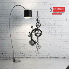 Endüstriyel Dişli Tasarımlı Metal Duvar Dekoru