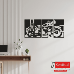 Motosiklet Metal Duvar Dekoru