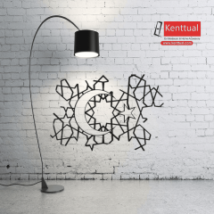 Ay Yıldız Metal Duvar Dekoru