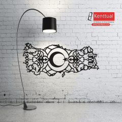 Türkiye Haritası ve Ay Yıldız Metal Duvar Dekoru