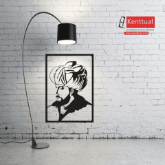 Fatih Sultan Mehmet Portresi Metal Duvar Dekoru