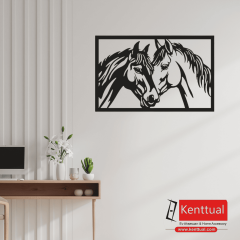 At Silüeti Metal Duvar Dekoru