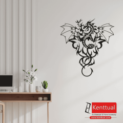 Ejderha Metal Duvar Dekoru