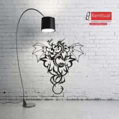 Ejderha Metal Duvar Dekoru