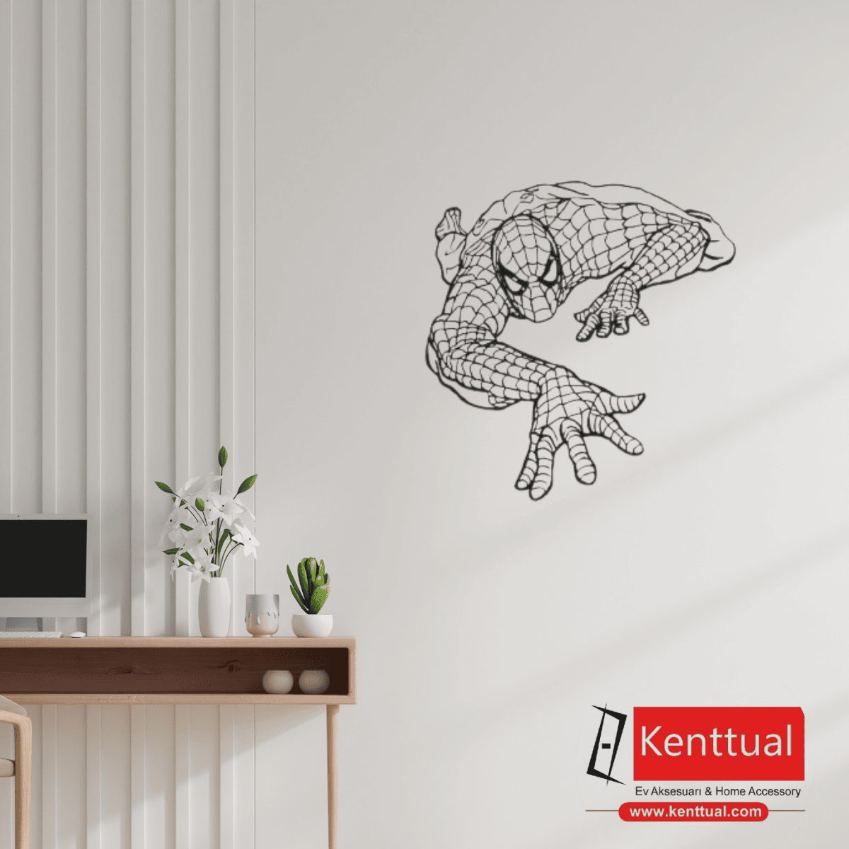 Spiderman Metal Duvar Dekoru