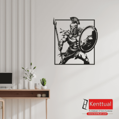 Spartaküs Metal Duvar Dekoru