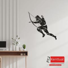 Okçu Suikastçı Metal Duvar Dekoru