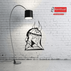 Viking Kafası Metal Duvar Dekoru