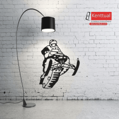 Kar Motoru Sürücüsü Metal Duvar Dekoru