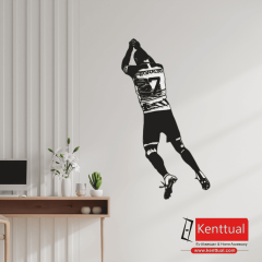 Ronaldo Gol Sevinci Metal Duvar Dekoru