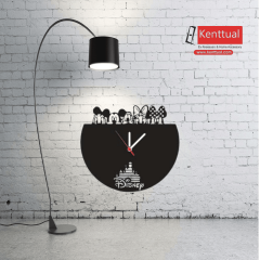 Mickey Mouse Temalı Metal Duvar Saati