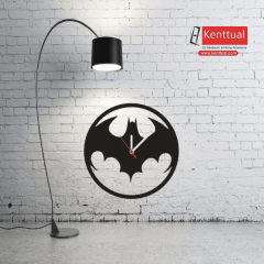 Batman Temalı Karakter Tasarımı Metal Duvar Saati