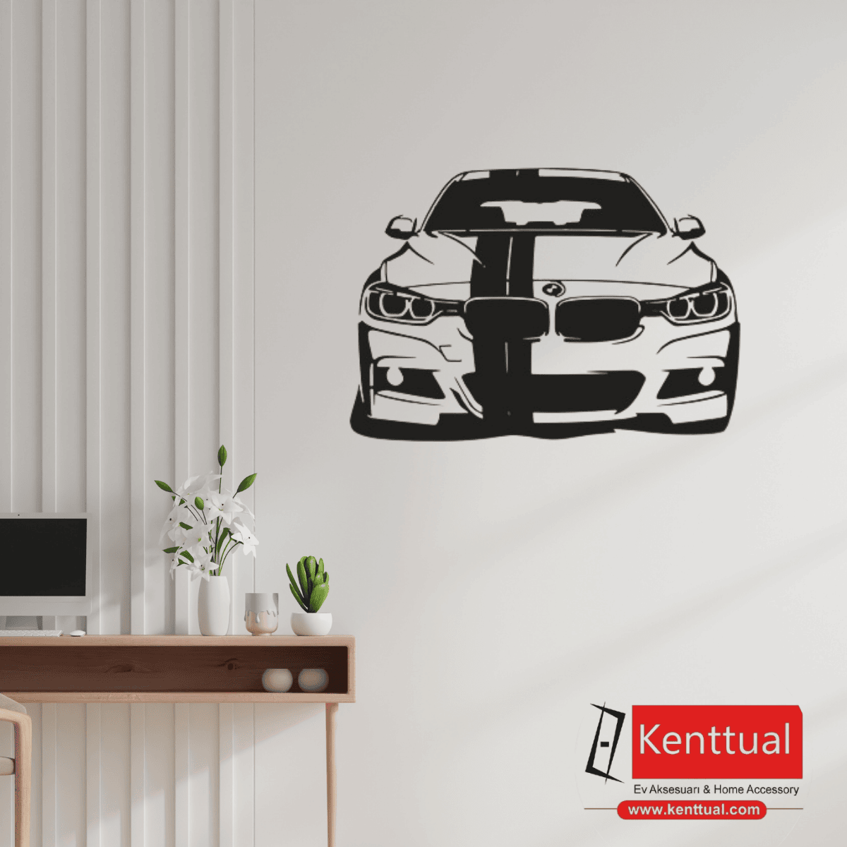 BMW F30 Metal Duvar Dekoru