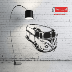 Vosvos Minibüs Metal Duvar Dekoru