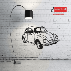 Vosvos Klasik Araba Metal Duvar Dekoru